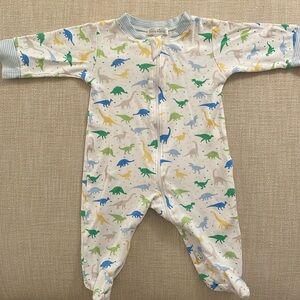 Kissy Kissy Baby Boy's Dinosaur Print Footie 3-6 month